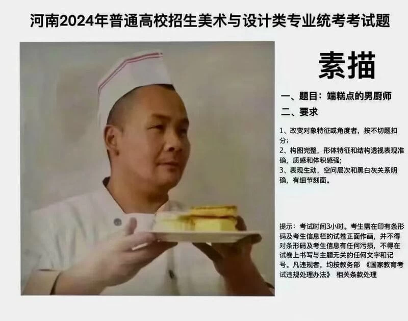 点击放大图片 2024河南美术联考