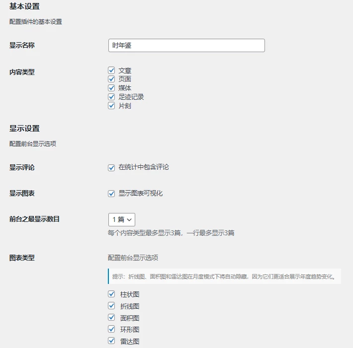 时年鉴---一款让你更了解网站数据的WP插件 V1.0.2