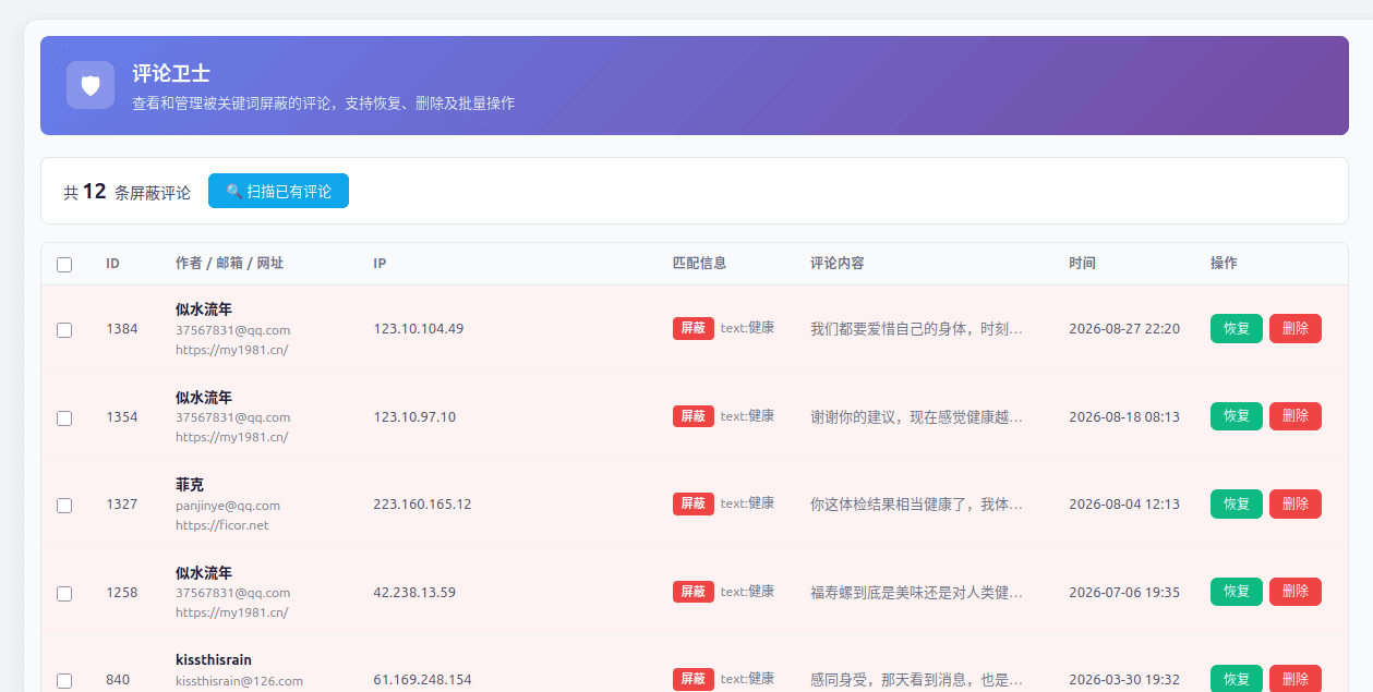 点击放大图片 评论卫士插件---理论支持TypeRenew和Typecho
