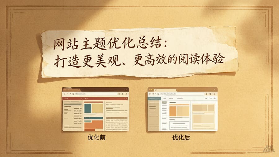 网站主题优化总结：打造更美观、更高效的阅读体验