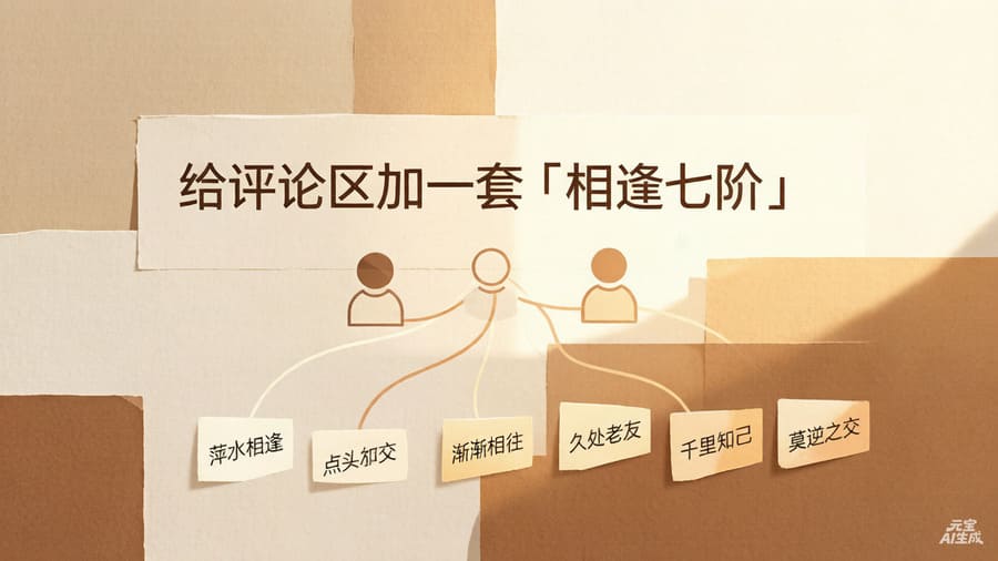 给评论区加一套「相逢七阶」：一个不催更的回头客识别系统