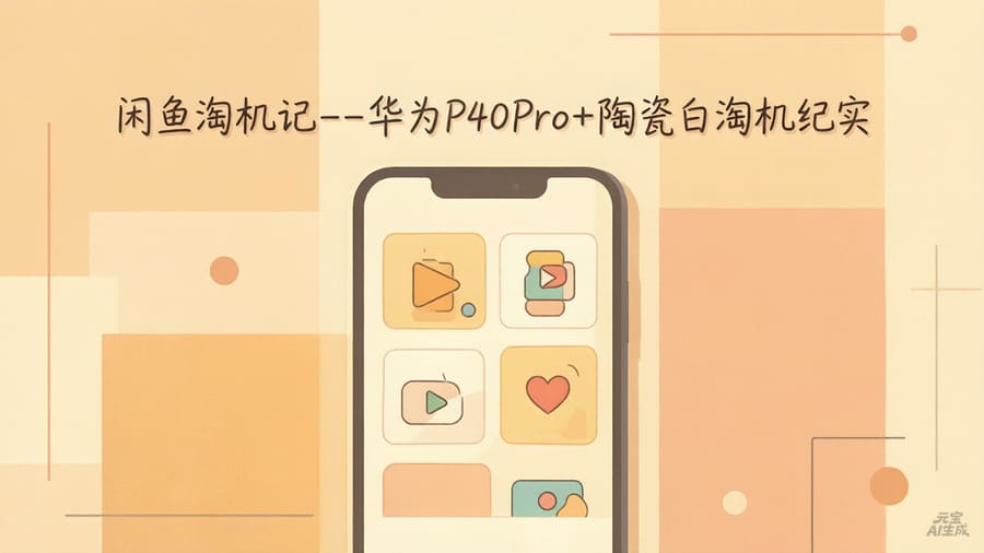 闲鱼淘机记---华为P40Pro+陶瓷白淘机纪实