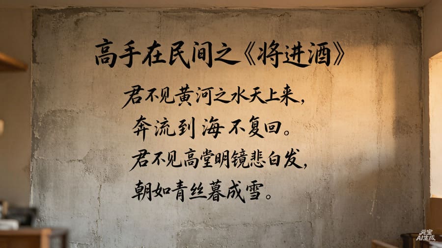 高手在民间之《将进酒》