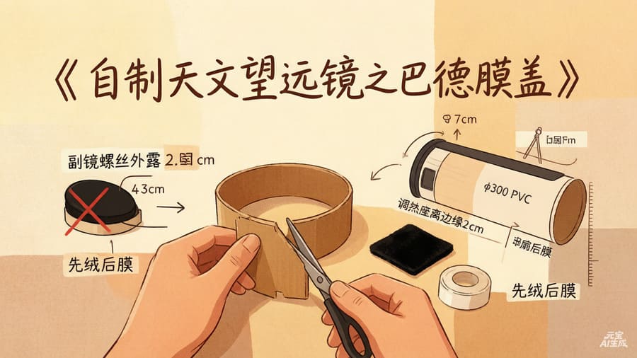 自制天文望远镜之巴德膜盖