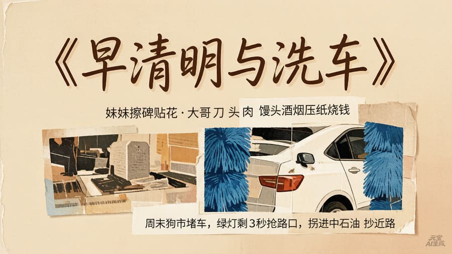 早清明与洗车