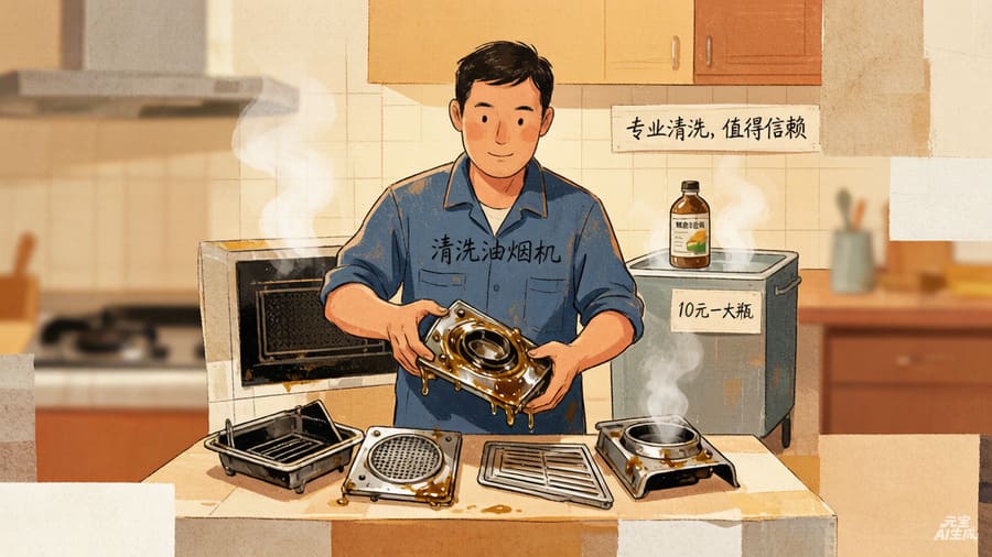 清洗油烟机